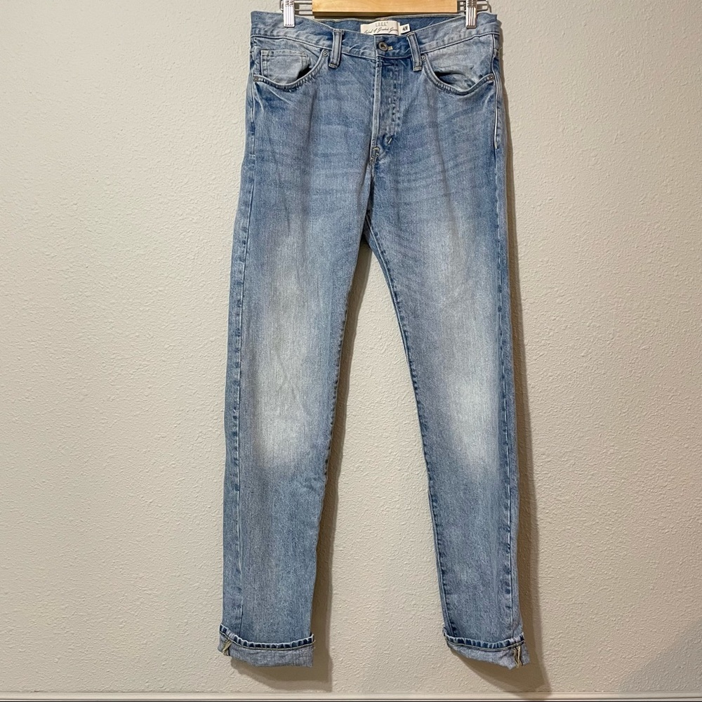 LOGG H&M Light Wash Straight Leg Jeans 31